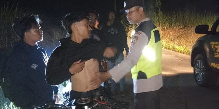 Polsek Belitang III Intensif Laksanakan Patroli Hunting untuk Cegah 3C dan Jaga Kondusifitas Wilayah. (Foto/Yesi)