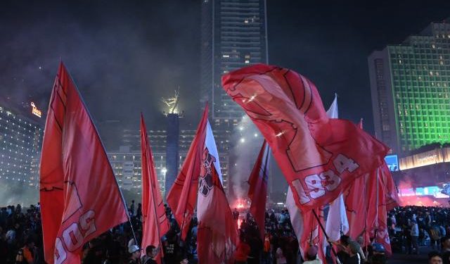 Ribuan Jakmania Meriahkan HUT ke-97 Persija di Bundaran HI. (Foto/Doc)