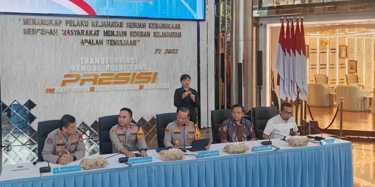 Konferensi pers Polda Metro Jaya. (Foto/Doc)