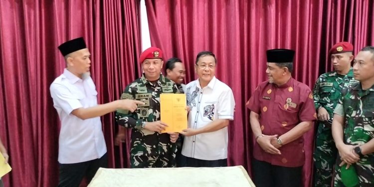 Grup 3 Kopassus Terima Hibah Lahan 245,5. (Foto/Doc)