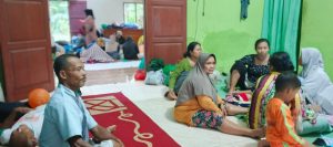 86 KK Warga Secanggang Mengungsi di Balai Desa Imbas Banjir 1,5 Meter. (Foto/Doc)