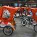 Becak Listrik. (Foto/Doc)