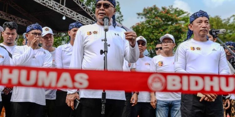 Acara Kick Off tahapan Hari Pers Nasional (HPN) 2026, di Alun-Alun Kota Serang, Banten, Minggu (30/11/2025). (Foto/Doc)
