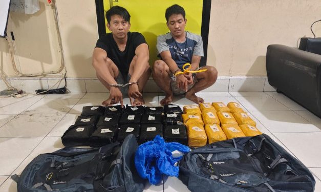 Dua Kurir Sabu 27 Kg Ditangkap di Pekanbaru. (Foto/Doc)