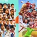 Perbandingan poster antara sebelum dan sesudah adanya wajah Ronaldo. (Foto/Doc)
