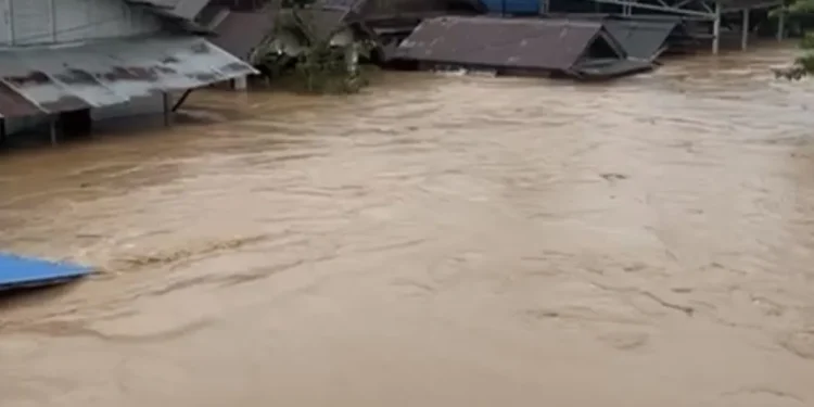 Banjir Bandang Terjang Delapan Desa di Tabalong Kalsel. (Foto/Doc)