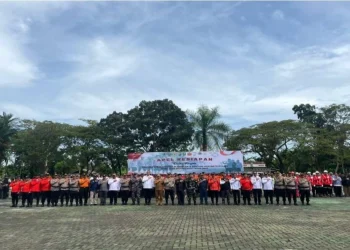 Bupati H. Asmar, Kabupaten Meranti menetapkan status siaga bencana hydrometeorologi diwilayahnya. (Foto/Zaini).