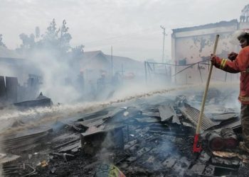 Kebakaran Hanguskan Deretan Bangunan di Kukar. (Foto/Doc)