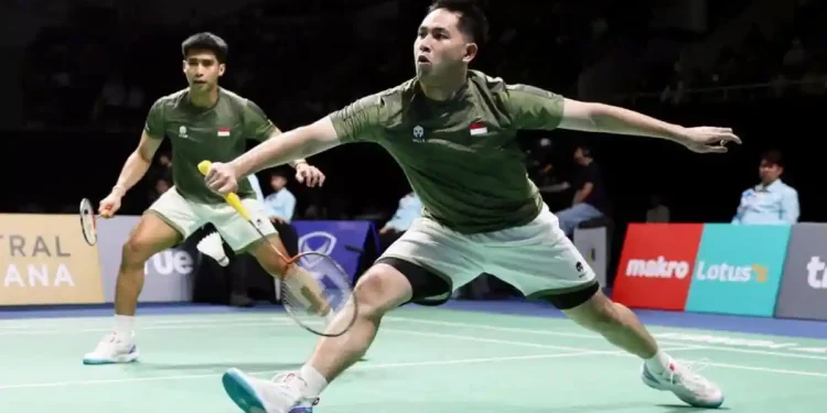 Pasangan ganda putra Indonesia, Sabar Karyaman Gutama/Moh Reza Pahlevi Isfahani. (Foto/Doc)