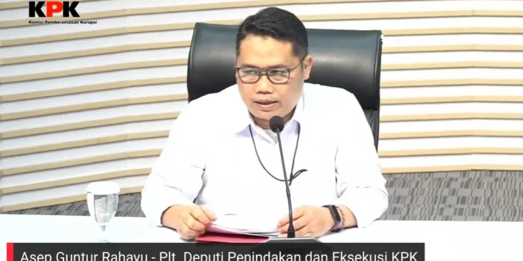Plt Deputi Penindakan dan Eksekusi KPK, Asep Guntur Rahayu. (Foto/Doc)