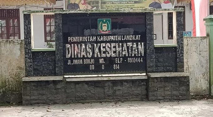 Dinas Kesehatan Kabupaten Langkat. (Foto/Doc)
