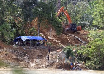 Ilustrasi tambang emas ilegal di Sumbar. (Foto/Doc)