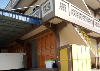 Gudang tempat menimbun rokok gudang garam yang diduga palsu di Tanjung Balai Karimun. (Foto/Dokumentasi).