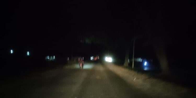 Lampu Jalan Umum di Kota Dumai Banyak Padam, Warga Kuatir Terjadi Kecelakaan. (Foto/Jasniwati).