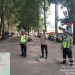 Sat Lantas Polres Langkat Pastikan Kelancaran Lalu Lintas acara Tausiyah Ustad Das’ad Latif. (Foto/JR Siahaan)