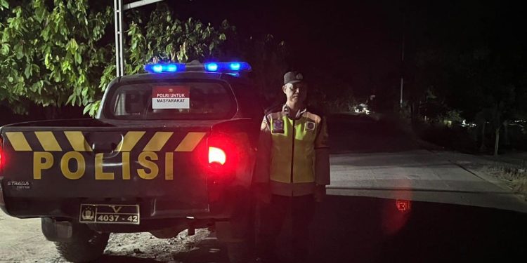 Polsek Belitang III Intensifkan Patroli Dialogis. (Foto/Yesi)