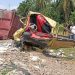 Truk Sawit Tertabrak KA di Asahan. (Foto/Doc)