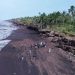 BNPP Dan Wakil Bupati Meranti Tinjau Lokasi Abrasi di Pulau Rangsang. (Foto/Mz).