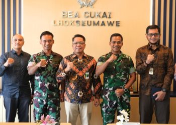 Danyon Kaveleri 11/MSC Kunjungi ke Kantor Bea Cukai Lhokseumawe. (Foto/Humas).