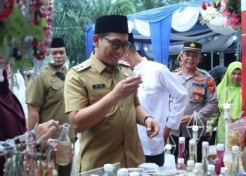 Ketua LPTQ Kota Binjai Resmi Membuka MTQ Ke-57 Kecamatan Binjai Timur. (Foto/Supriadi).