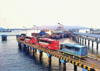 Pelabuhan ASDP Gilimanuk Banyuwangi Jawa Timur. (Foto/Dokumentasi).