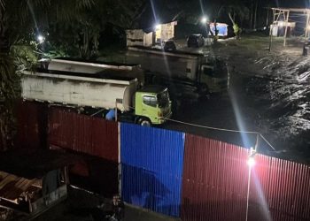 Gudang Penampungan CPO Ilegal di Simpang Selesai Resahkan Warga. (Foto/Dokumentasi).