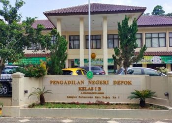 KKantor Pengadilan Negeri (PN) Kota depok Jawa Barat. (Foto/Dokumentasi).
