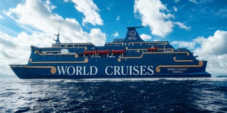 Kapal Pesiar World Legacy Membawa 224 Penumpang Terbakar. (Foto/Net).