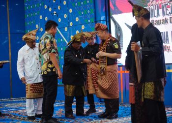 Sambutan Kenal dan Silaturahmi Sambut Kajari OKU Timur Baru di Balai Rakyat. (Foto/Yesianti).