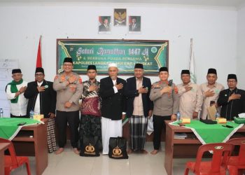 Kapolres Langkat Safari Ramadhan dan Buka Puasa Bersama MUI. (Foto/Jhon).