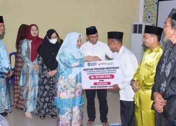 Bupati Bengkalis Kasmarni Safari Ramadhan di Bandar Laksamana. (Foto/Darwis).