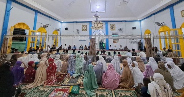 Majelis Dakwah Al Jam’Iyatul Langkat Safari Ramadhan di Kecamatan Secanggang. (Foto/Sofyan).