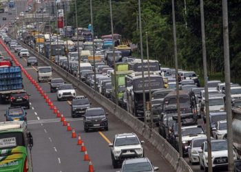 Kawasan Puncak Bogor Dipadati Wisatawan Dari Berbagai Daerah. (Foto/Sofyan)