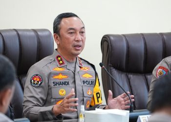 Kapolda Sumatera Selatan Irjen Pol Dr. Sandi Nugroho memimpin langsung Analisa dan Evaluasi. (Foto/Humas).