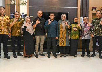 Sekda Bengkalis Sambut Kunjungan Kerja Irdam XIX Tuanku Tambusai. (Foto/Humas).