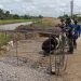 Pembangunan Jembatan Gantung Printis Garuda Masuki Tahap Perakitan Besi Pondasi. (Foto/Maria).
