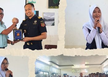 Bea Cukai Meulaboh Edukasi Pelajar Abdya Lewat Program Customs Goes To School. (Foto/Humas).