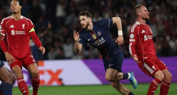 PSG Kalahkan Liverpool 2-0 di Babak Pertama Perempat Final Liga Champions.(Foto/Net)