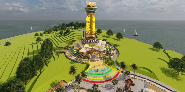 Museum dan Monumen Tugu Bahasa di Pulau Penyengat Berpotensi Jadi Daya Tarik Wisata Sejarah. (Foto/Humas).