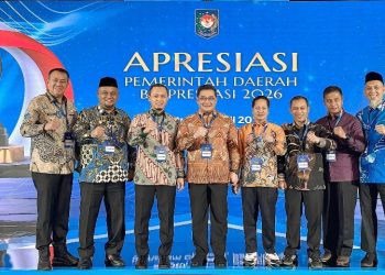 Wakil Bupati Meranti Hadiri Malam Anugerah Apresiasi Pemda Berprestasi 2026 di Palembang. (Foto/Istimewa).