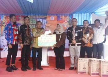 Pengurus UEK-SP Kelurahan Sungai Pakning Gelar Bagi Hasil Hadia Tahun 2026. (Foto/Darwis).