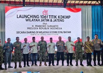 Wakil Gubernur Kepri Hadiri Peluncuran KDKMP Diresmikan Presiden RI Secara Daring. (Foto/istimewa).