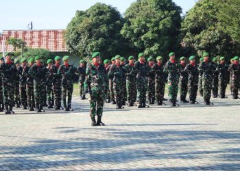 Dandim 0426/TB Pimpin Upacara 17-an, Sampaikan Amanat KASAD. (Foto/Maria).