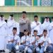 Kapolres Langkat AKBP David Triyo Prasojo, SH, SIK, MSi foto bersama dengan para siswa. (Foto/Jhon).