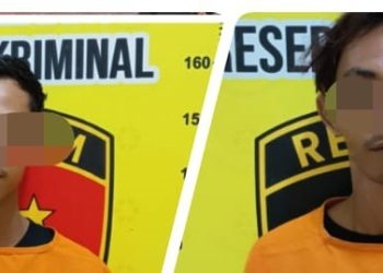 Polsek Belitang III Tangkap Dua Pelaku Pencurian dengan Kekerasan, Satu Lagi Masih DPO. (Foto/Yesianti).