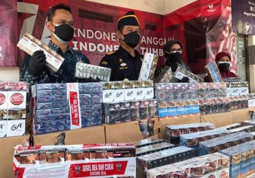 Sidikat Penyeludupan Dan Peredaran Rokok Ilegal di Batam Makin Marak. (Foto/Dok)