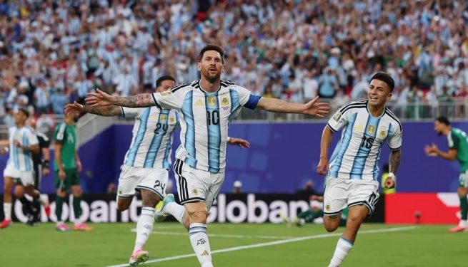 Timas Argentina Pimpin Grup J Piala Dunia, Lolos ke 32 Besar. (Foto/Internet).