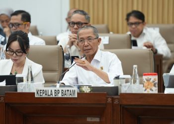 Kepala BP Batam Amsakar Achmad dan Wakil Ketua BP Bbatam Li Claudia Chandra ketika berada di DPR RI. (Foto/Humas).