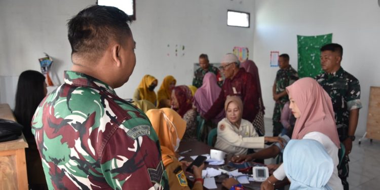 Kodim 0716/Demak Gelar Bakti Kesehatan Gratis Untuk Masyarakat. (Foto/Pendim).