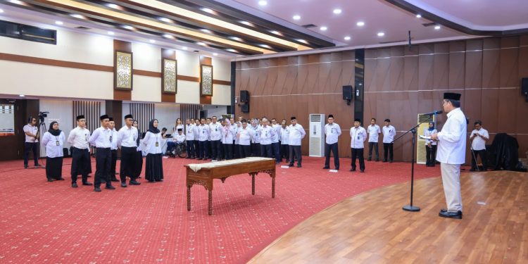 Menaker lantik 10 pejabat untuk Penguatan K3 dan Tata Kelola yang Akuntabel. (Foto/Humas).
